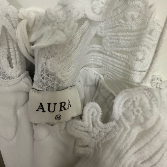 Aura White Lace Trim Sundress Size M – Send Me an Offer! - Picture 4 of 4
